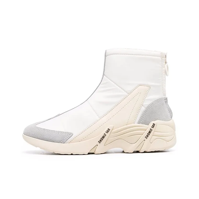 RAF SIMONS Ankle Boots Men's Gray White