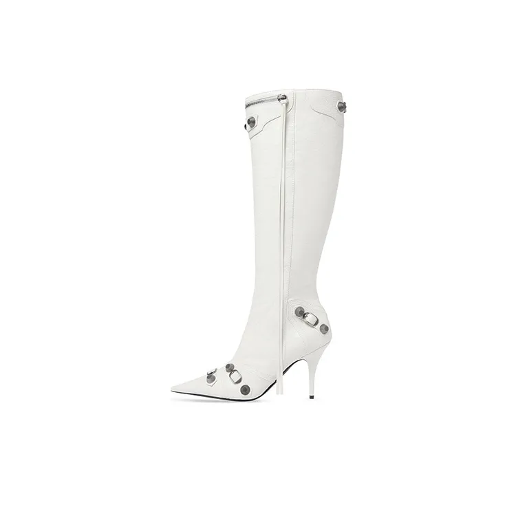 Balenciaga Cagole Pointed Toe Boots Women's