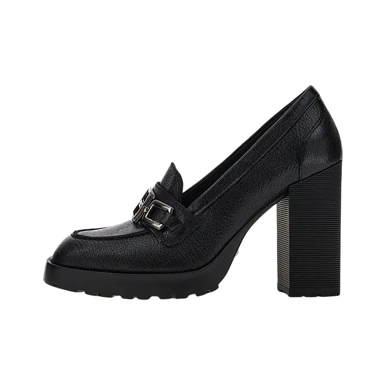 HOGAN H623 Logo Plaque Loafer Pumps