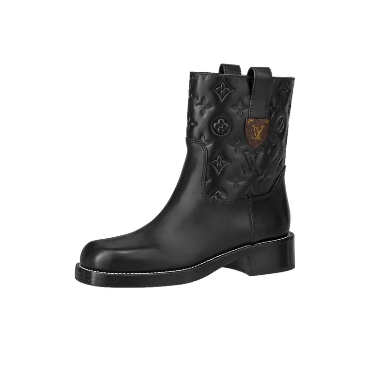 LOUIS VUITTON Downtown Ankle Boots Women's Black