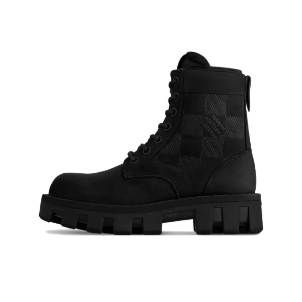 LOUIS VUITTON Ranger Short Martin Boot Men's Black