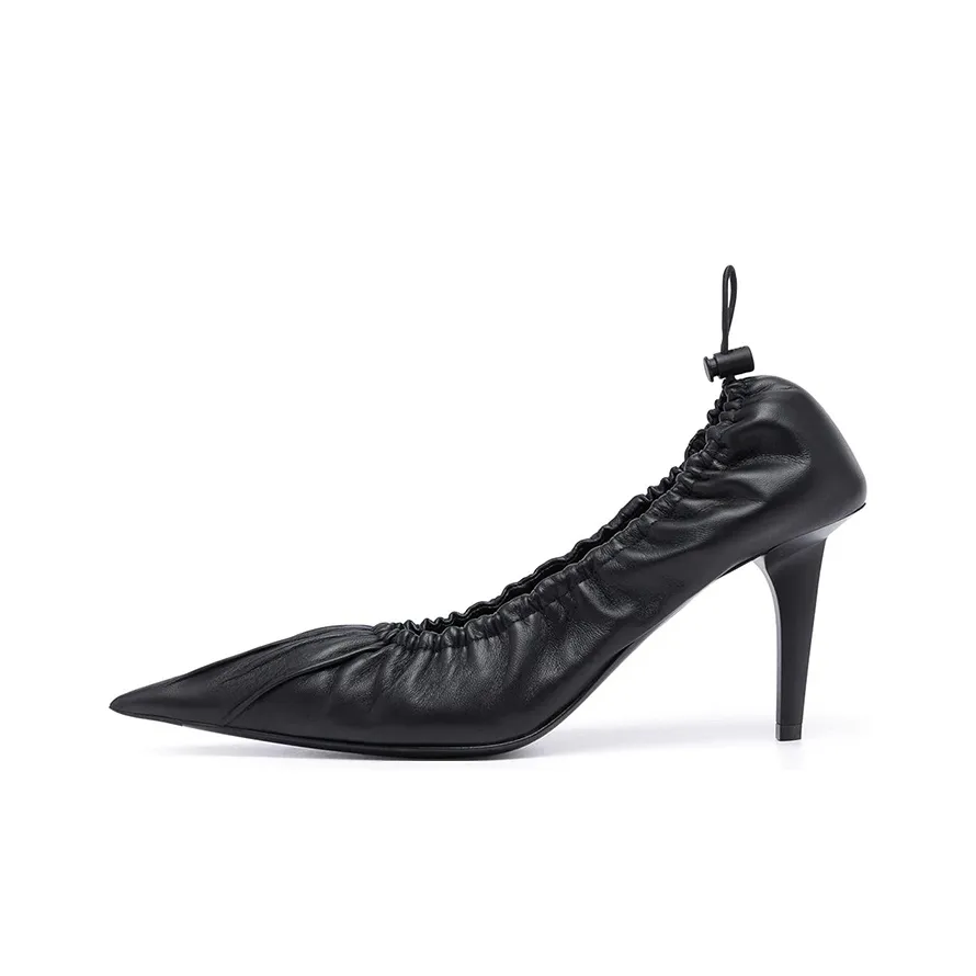 Balenciaga Scrunch Knife 80mm Pump Heels 'Black' Women's