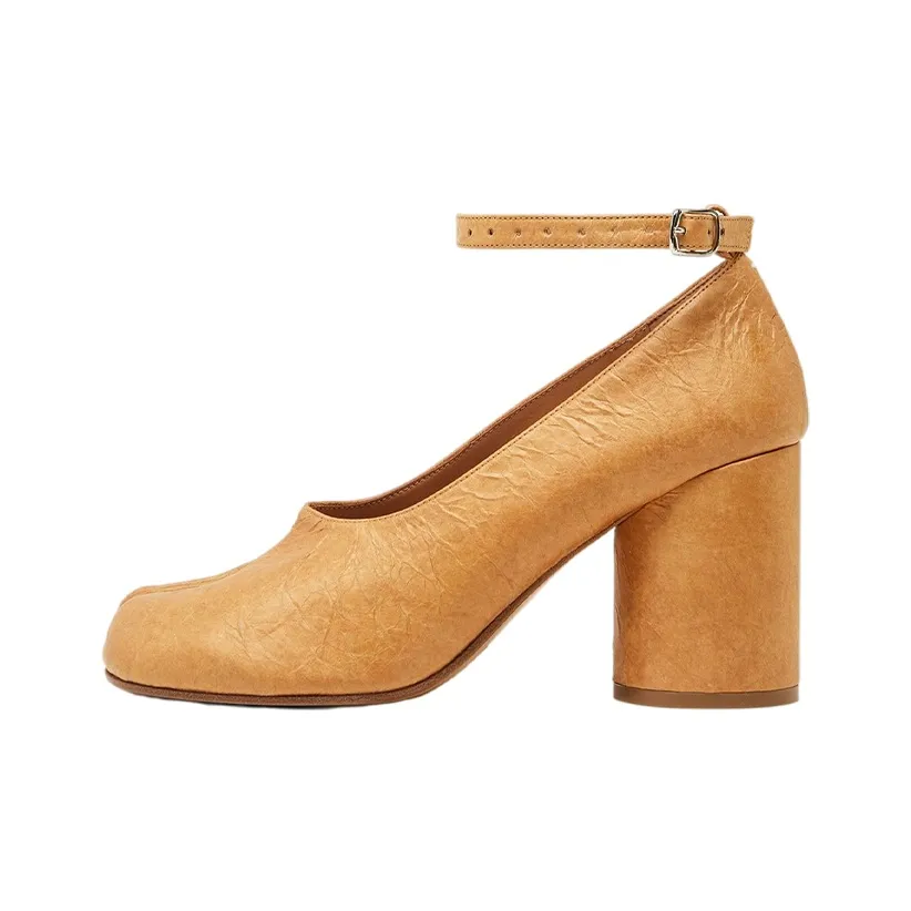 Maison Margiela Tabi Грубый каблук Высокие каблуки Женские Желтый