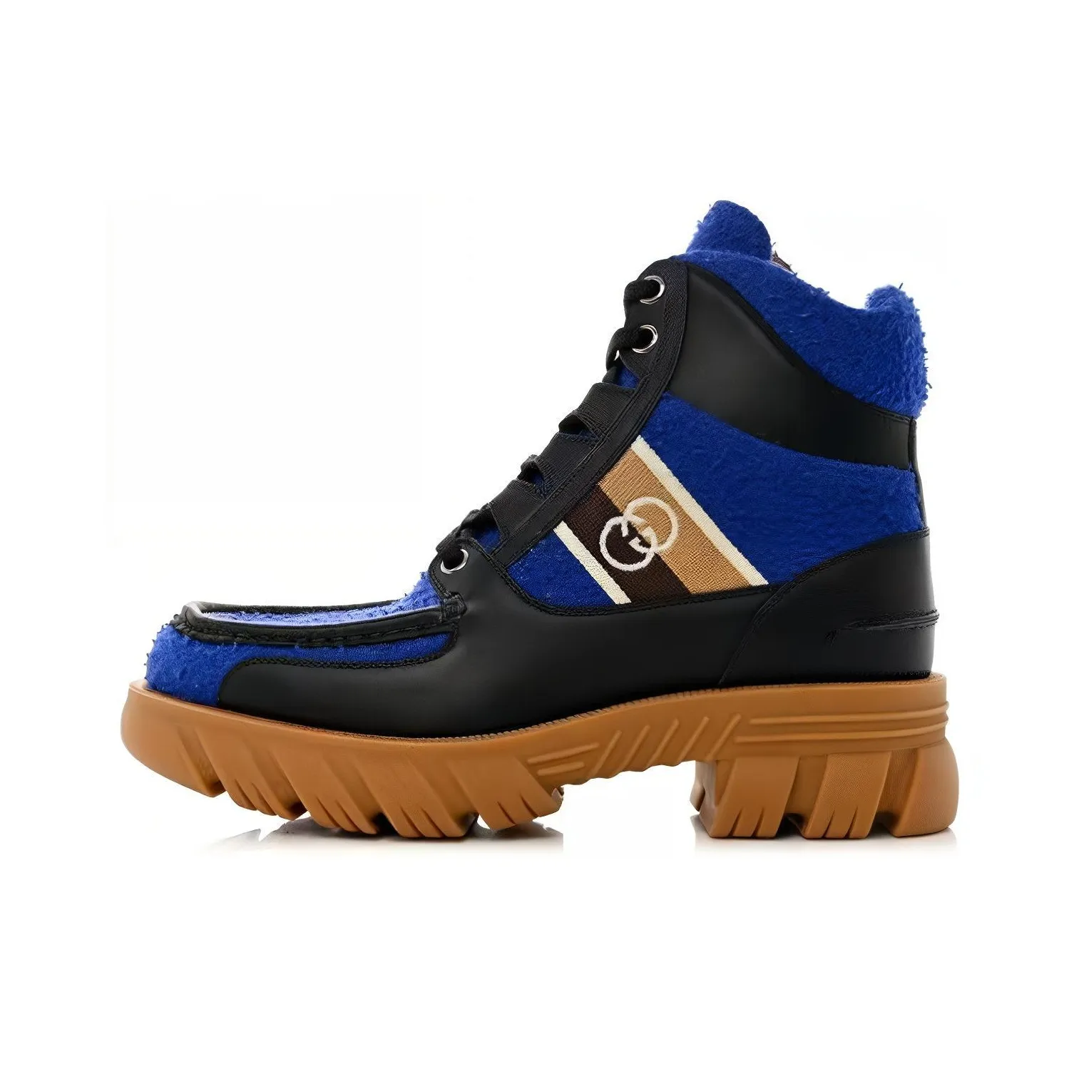 THE NORTH FACE x gucci ruffled Abrasion Resistant Short Outdoor Boots Men's Black Blue