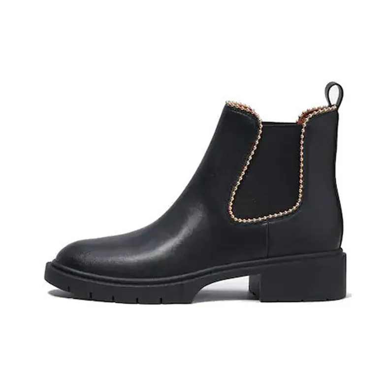 COACH Levy Short Chelsea Boots Women's Black