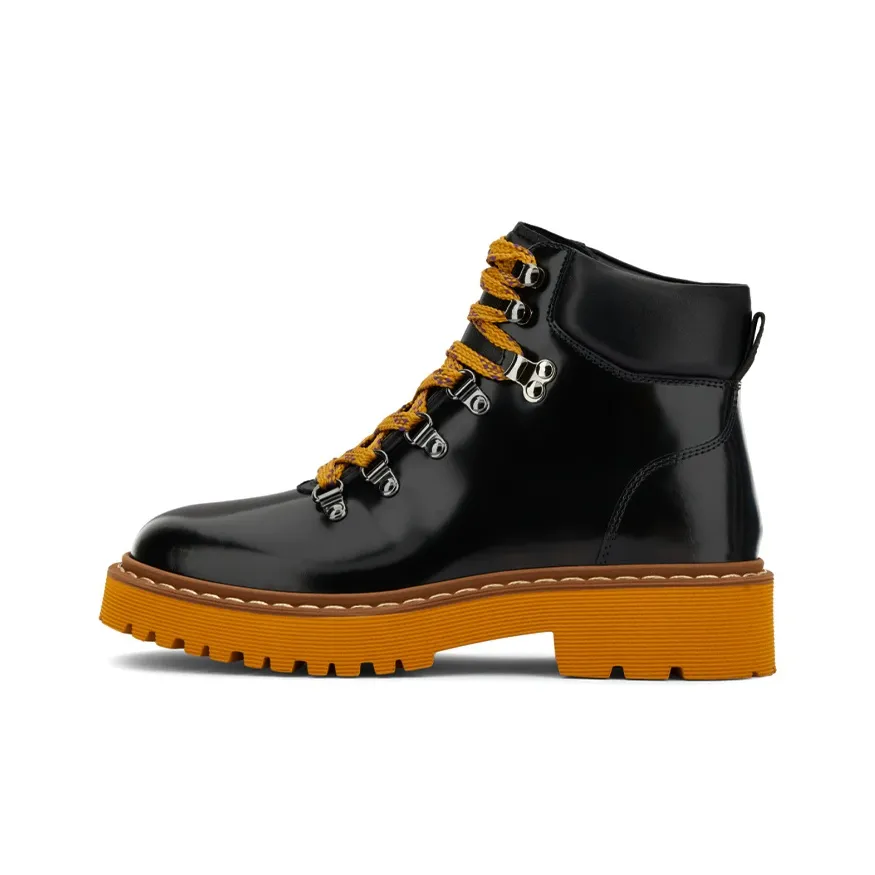 HOGAN Lace Up Hiking Boots Women's
