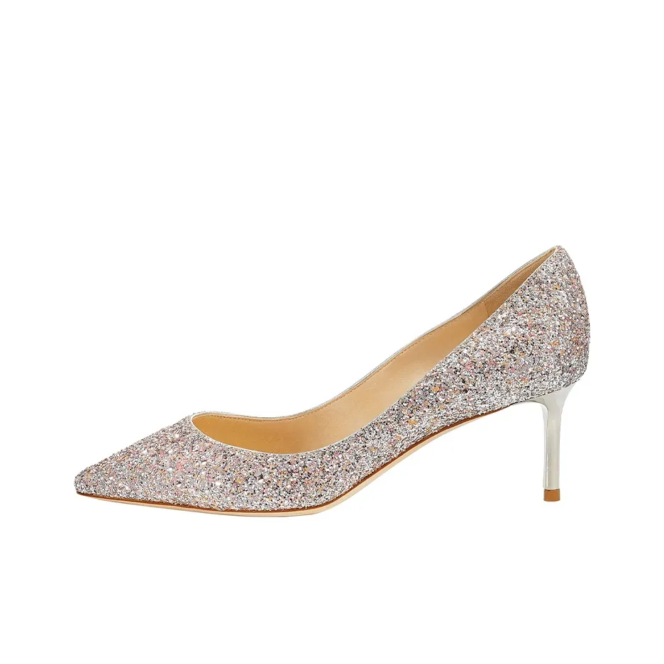Jimmy Choo ROMY 60 Slim Heel High Heels Women's Orange Pink