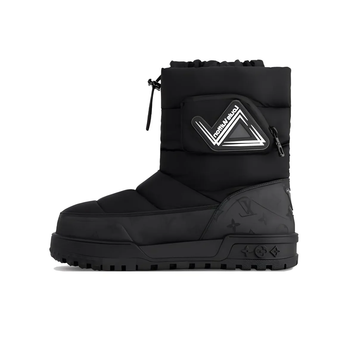 LOUIS VUITTON ALPINE Crew Snow Boots Men's Black