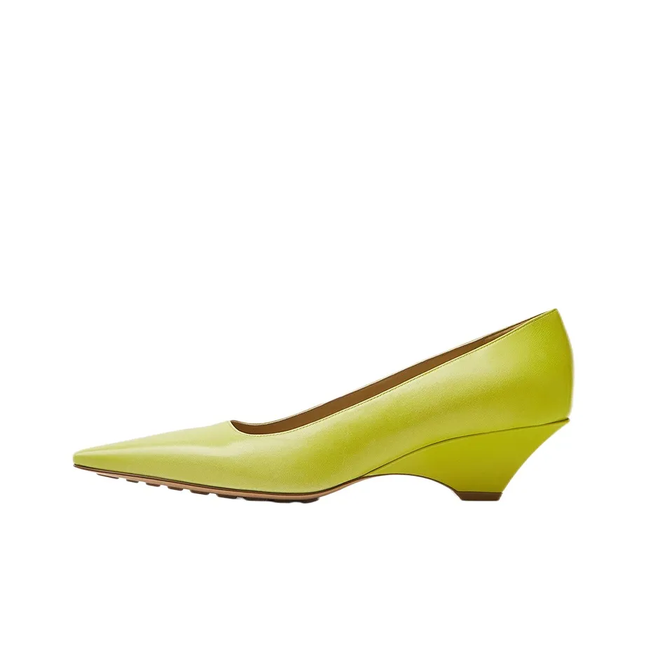 Bottega Veneta Point Cone Heel High Heels 5cm Women's Kiwi Green