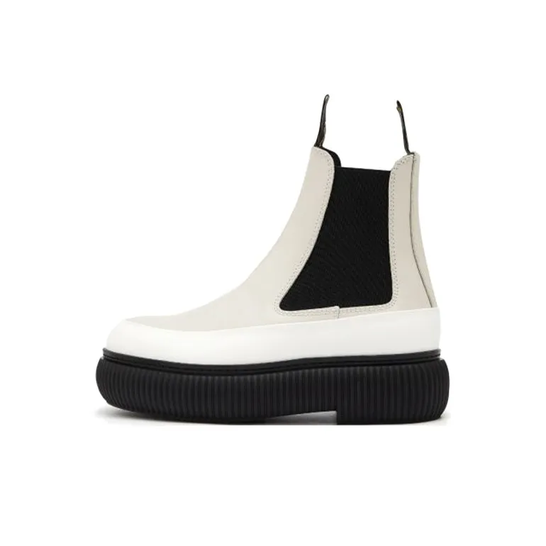 Lanvin Chelsea almond-toe boots Women's White