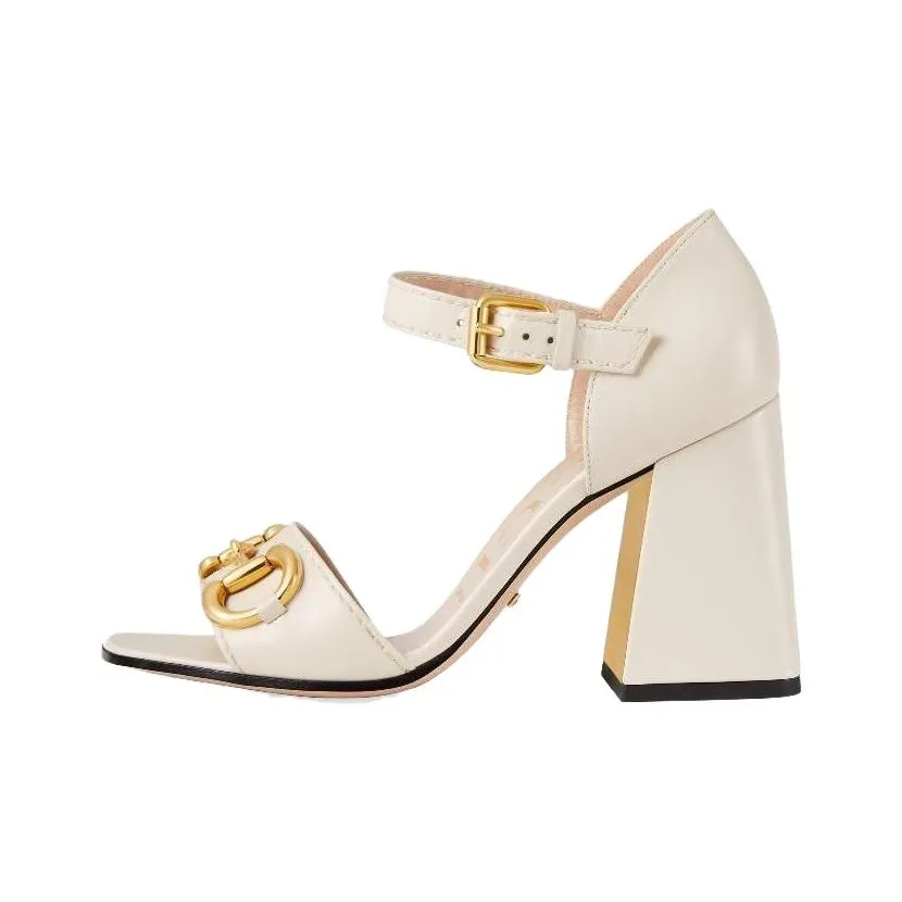 GUCCI Horsebit Block heel Sandals