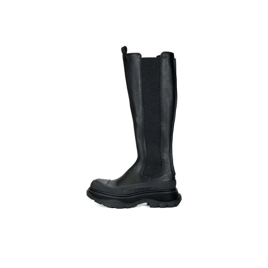 Alexander McQueen Round Toe Knee High Boots Women's