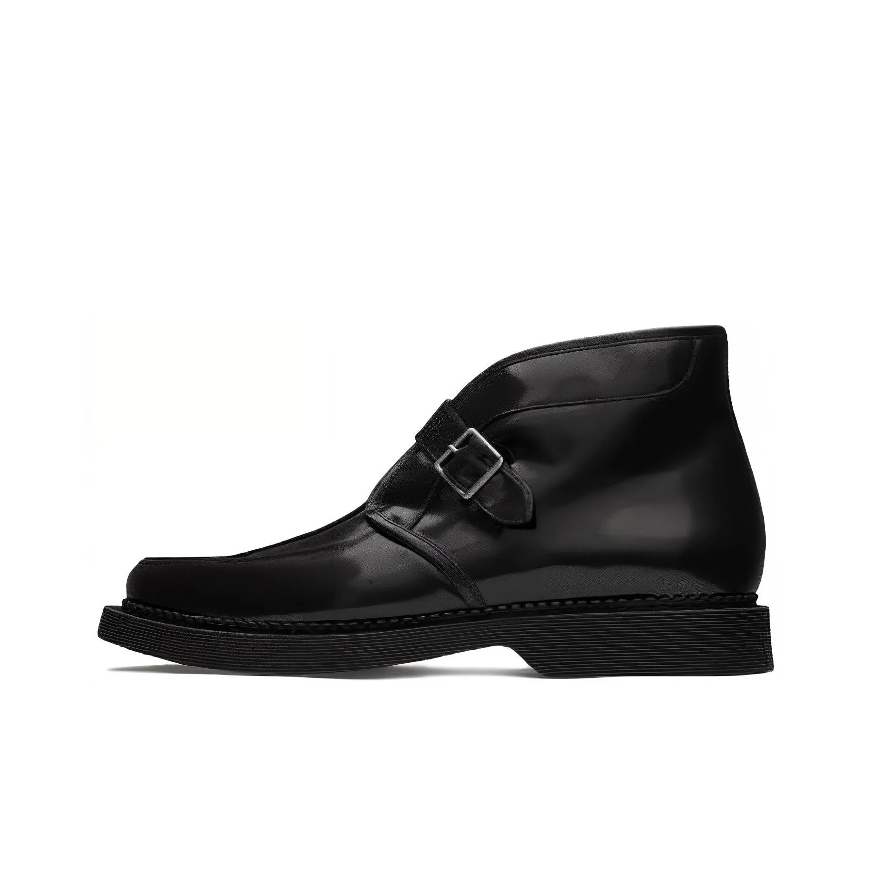 SAINT LAURENT Leather Creeper Boots
