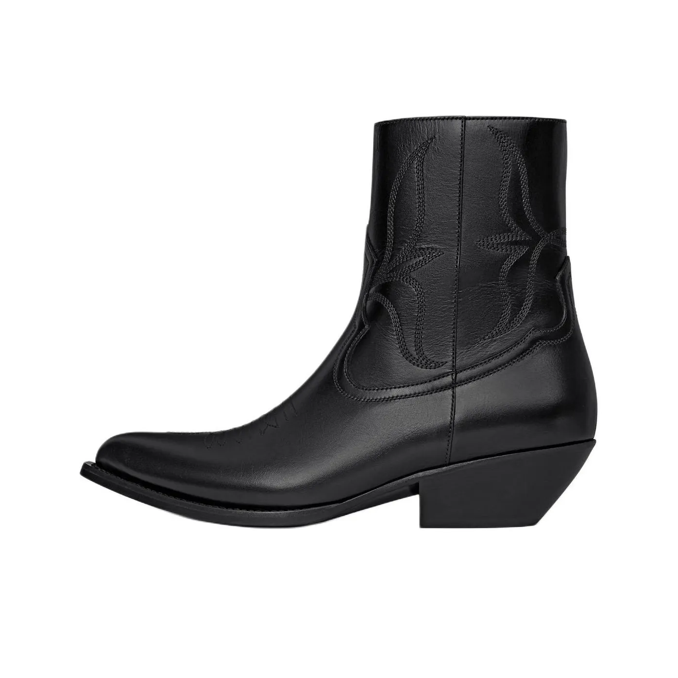 CELINE Leon Ankle Puma Boots 5cm Women's Black