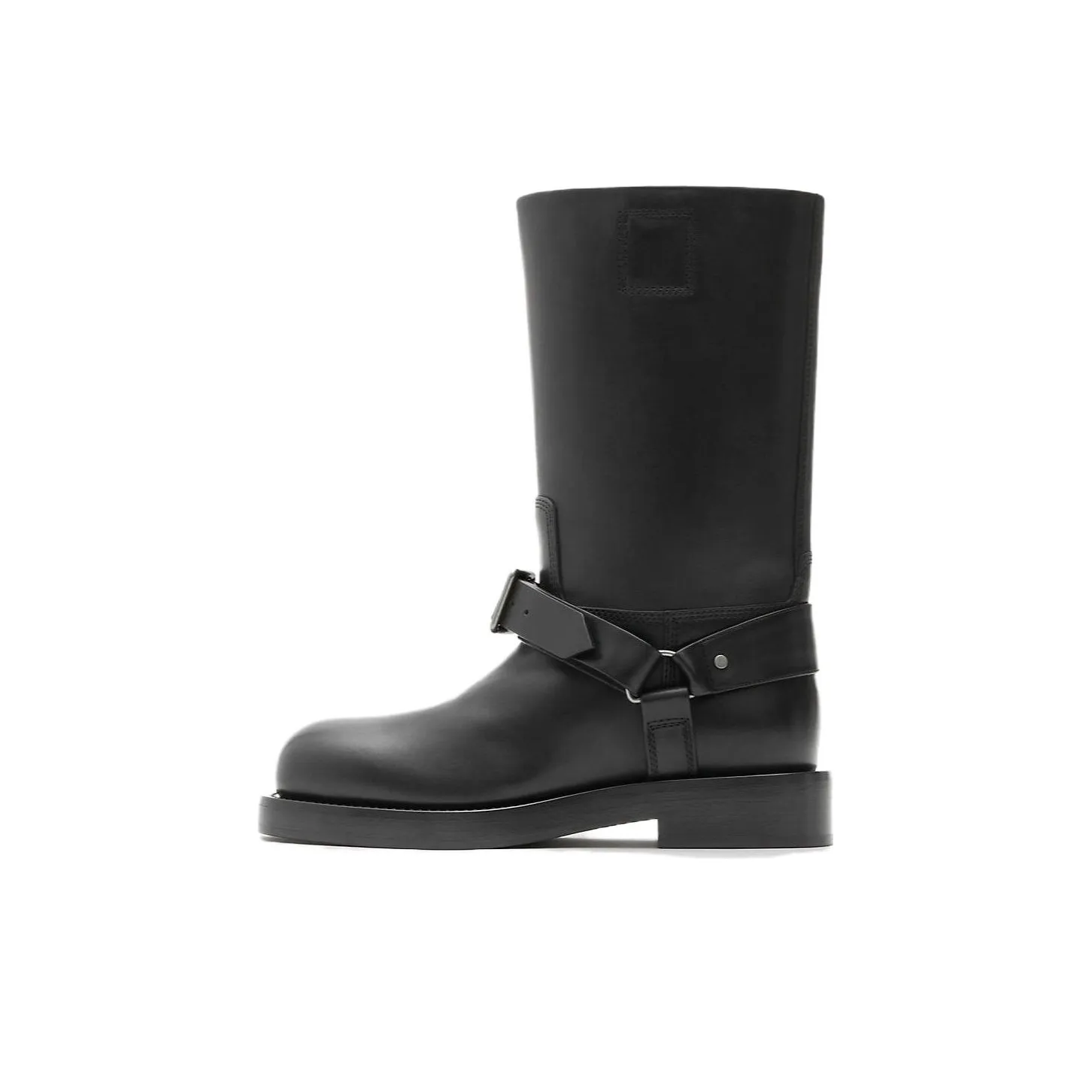 Burberry Women's Leather Saddle Low Boot 'Black'