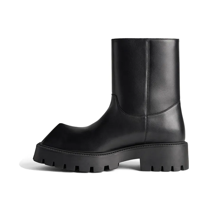 Balenciaga Rhino Booties 'Black Smooth Calfskin' Women's