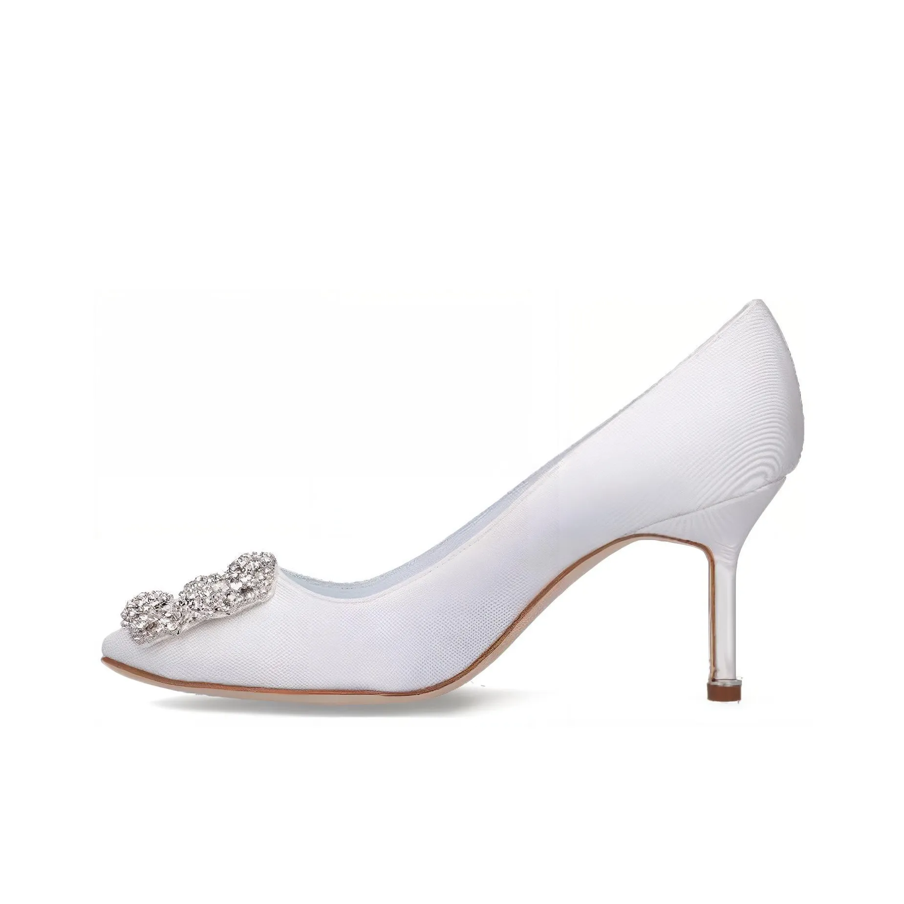 MANOLO BLAHNIK Slim Heel High Heels Women's White