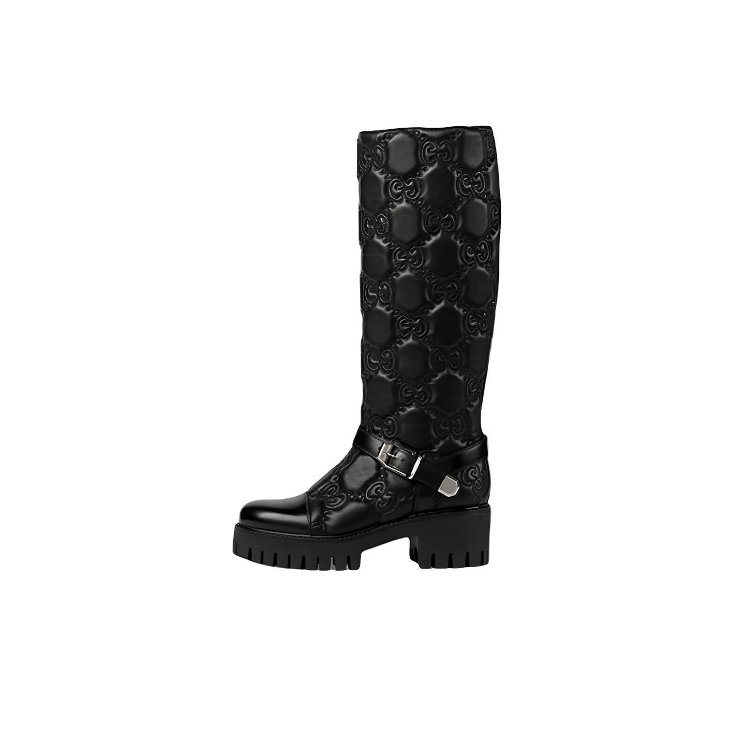 GUCCI Knee high Boots Women's Black