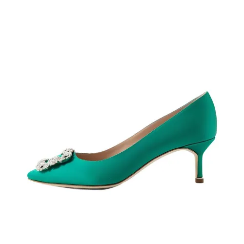 MANOLO BLAHNIK Высокие каблуки Зеленый Женские