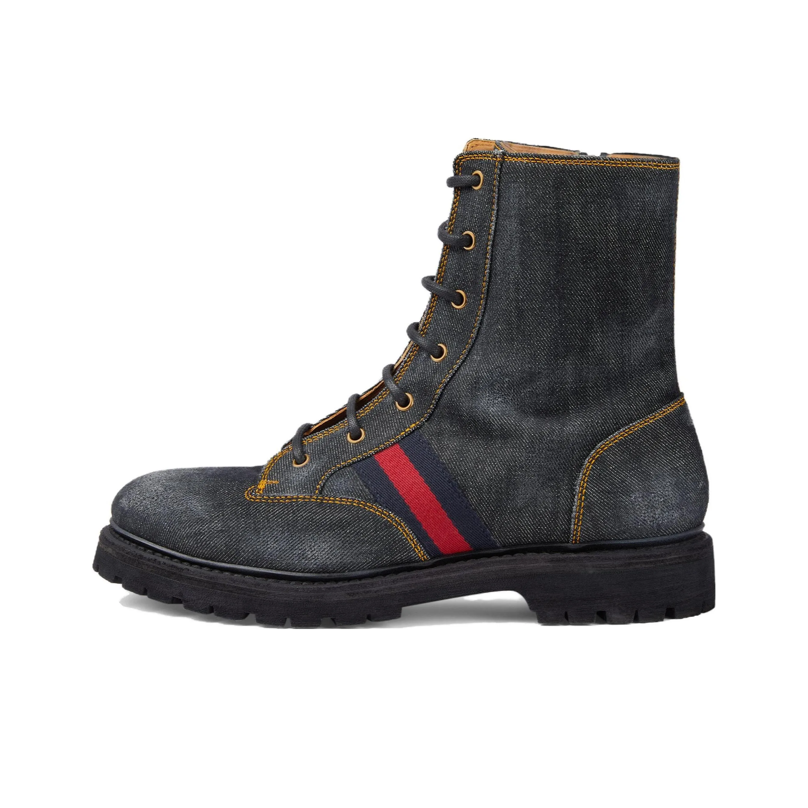 GUCCI Short Martin Boot Men's Black