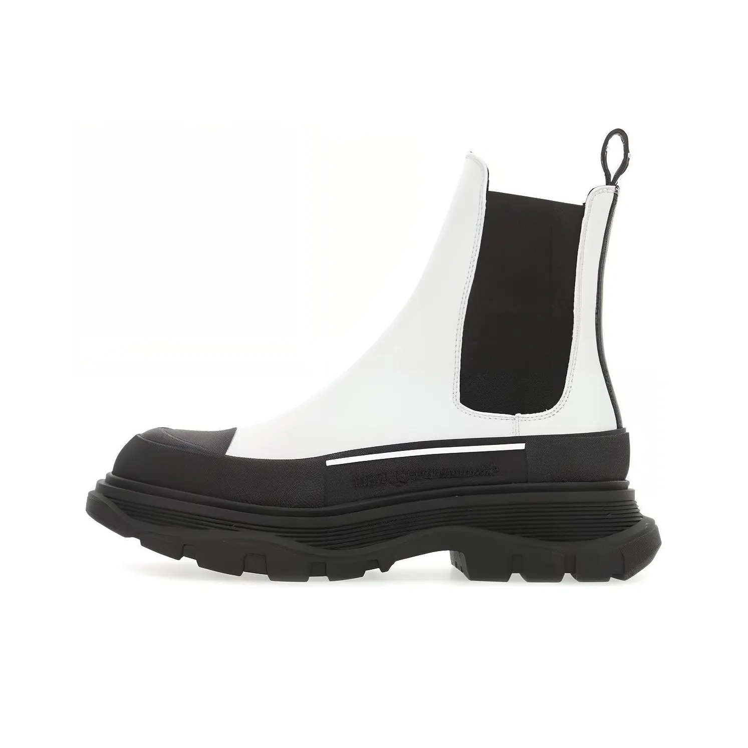 Alexander McQueen Tread Slick Boot White Black Women's