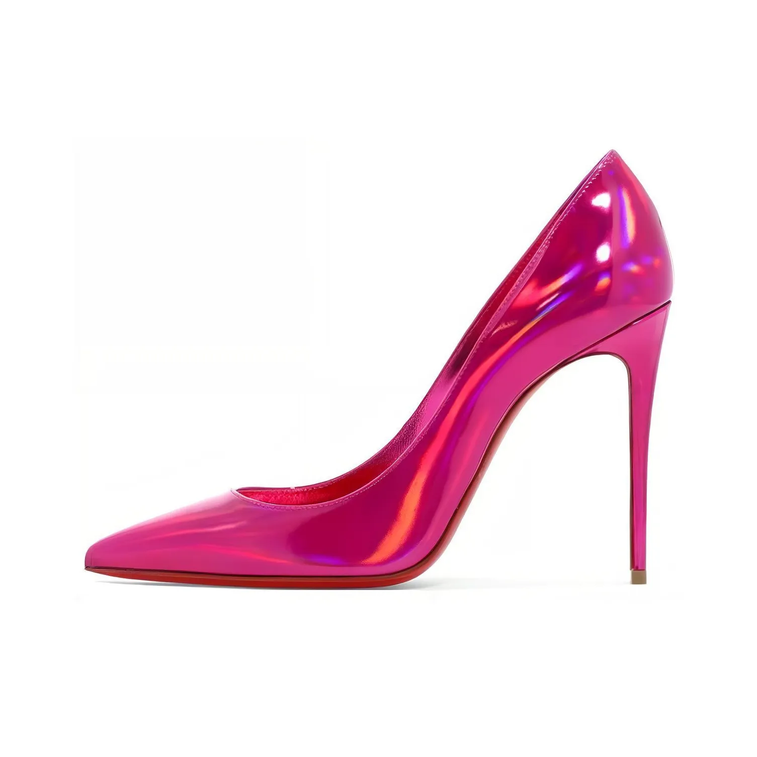 CL LUBOTING Slim Heel High Heels 10.5cm Women's suede