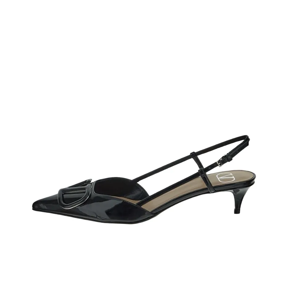 Valentino Slim Heel High Heels Women's Black