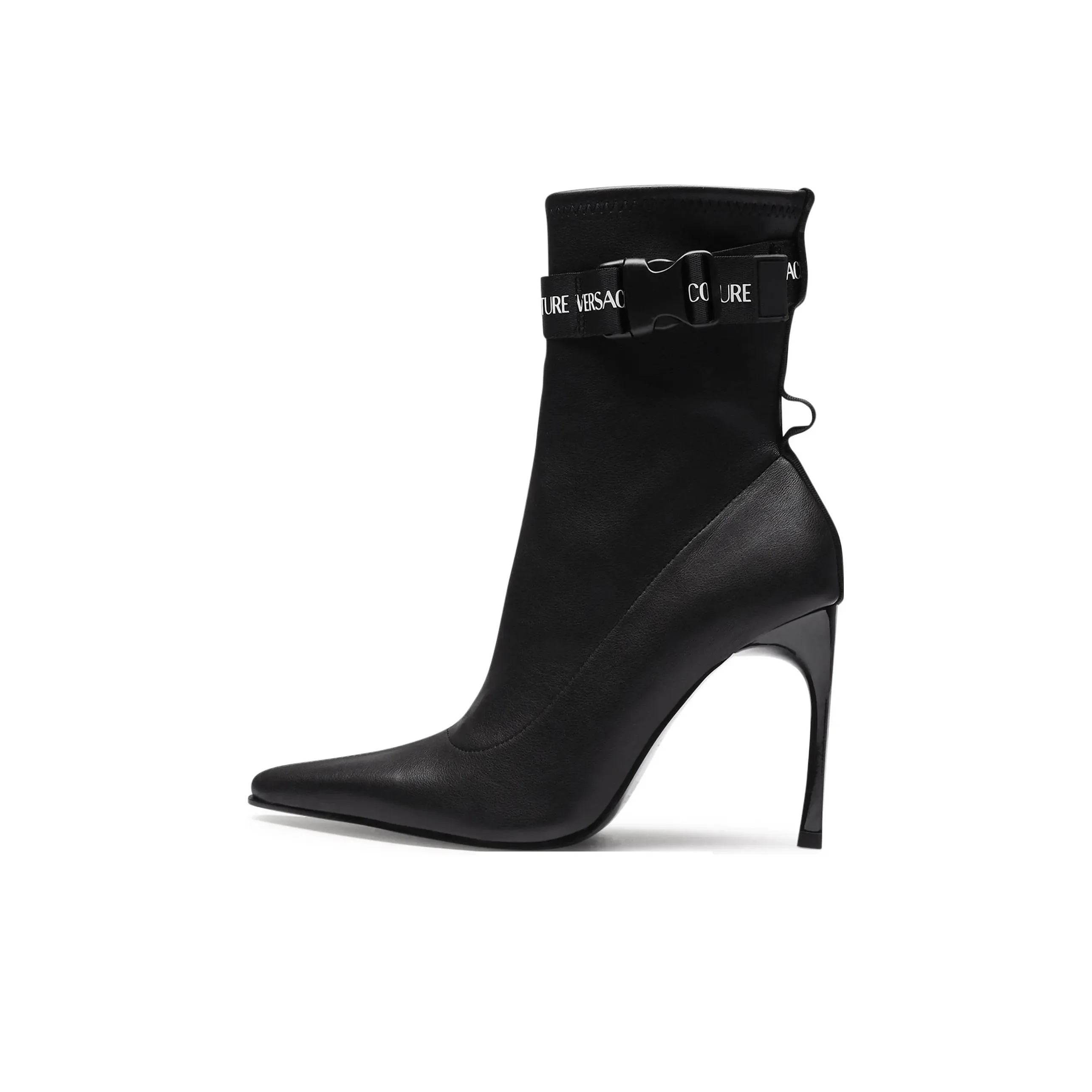 VERSACE JEANS Couture 105mm Branded-strap Ankle Boots