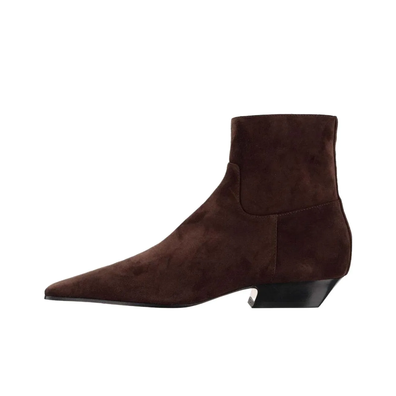 KHAITE The Marfa Suede Ankle Boots Women's
