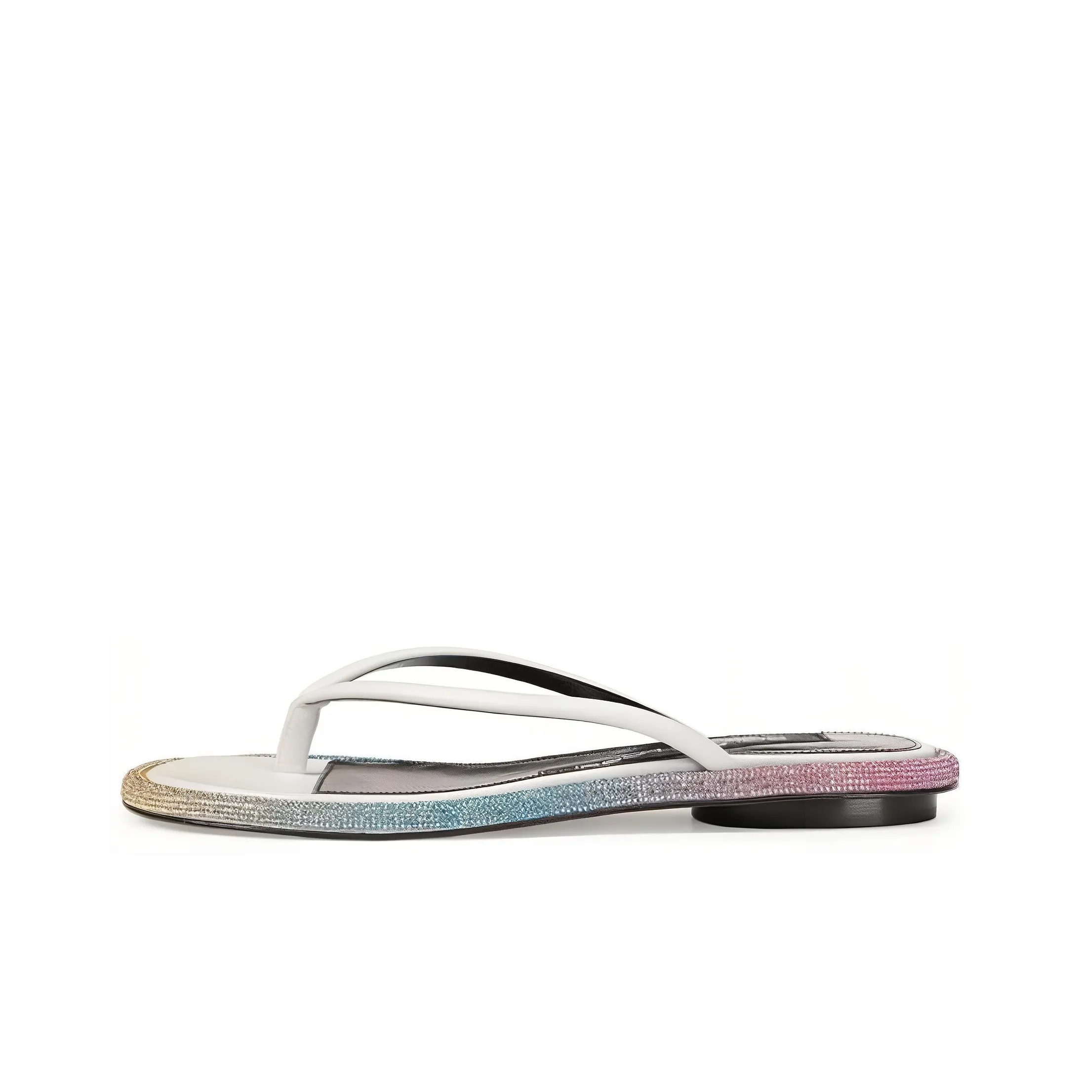 SERGIO ROSSI Slip Resistant Flip Flops Women's White
