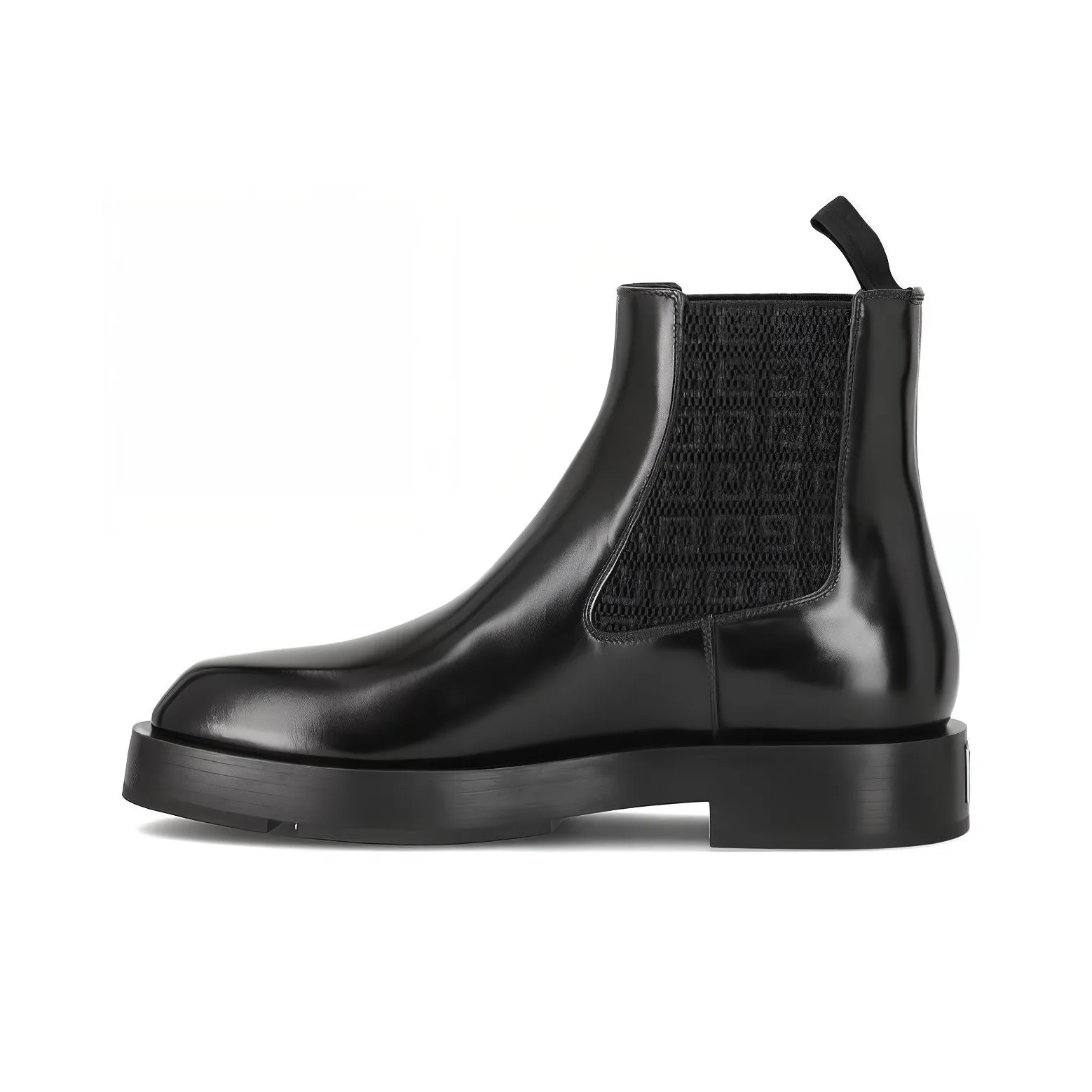 GIVENCHY Short Chelsea Race Boots Men's Black