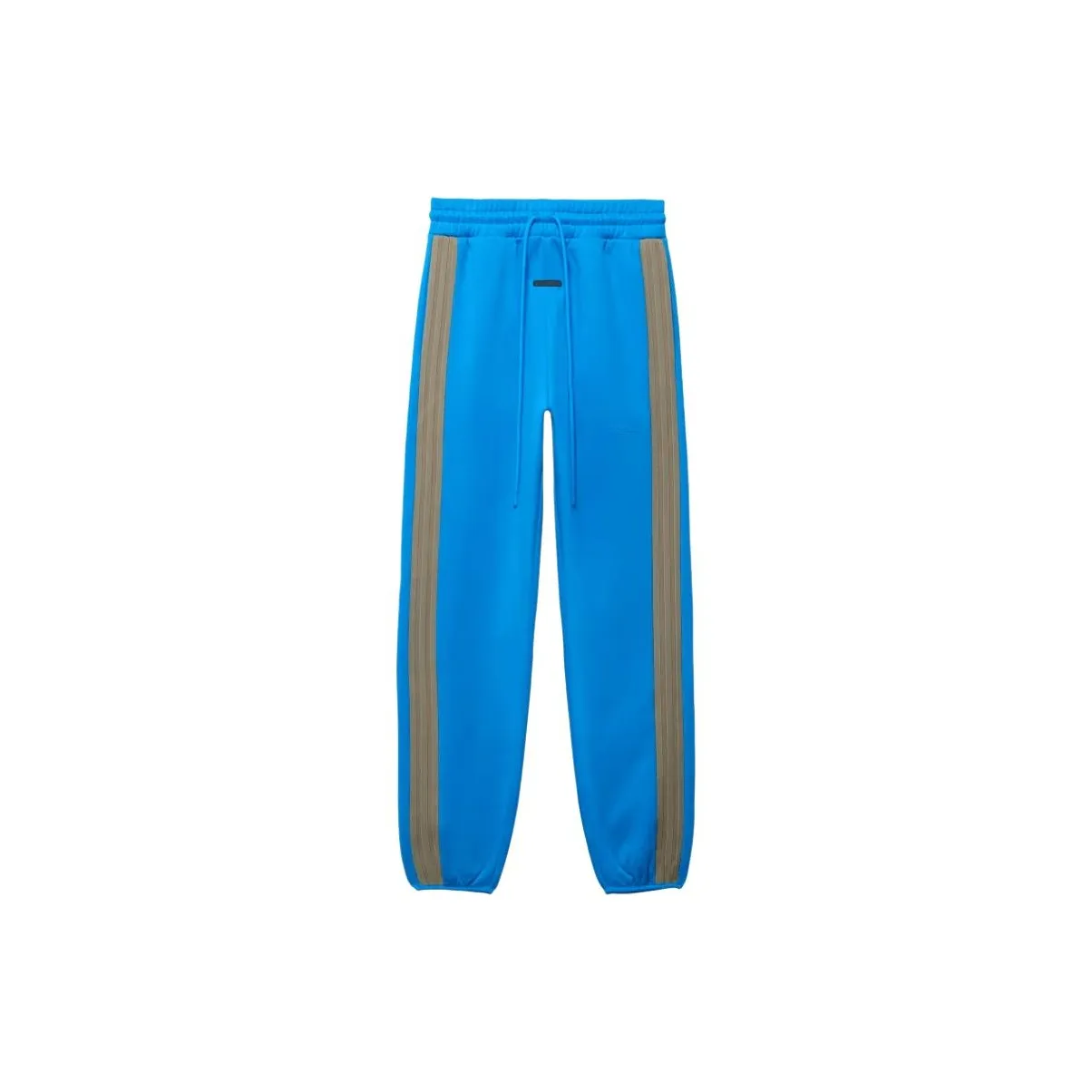 Fear Of God Athletics Adidas Co Branded Paragraph Серый Синий Мужские Вязаные Спортивные Штаны