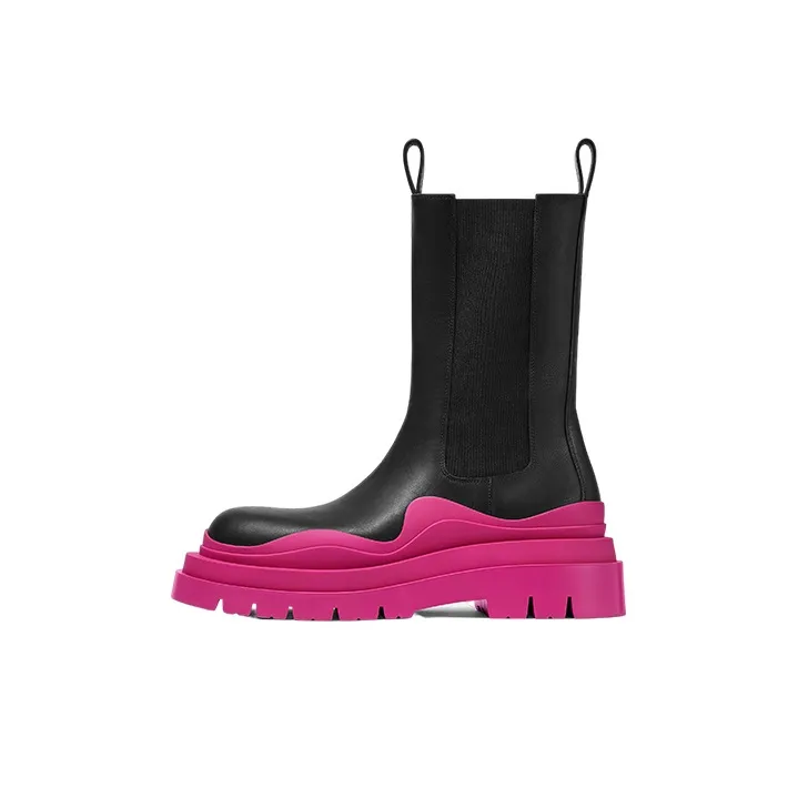 Bottega Veneta Chelsea Boots 5.5cm Women's Fuchsia