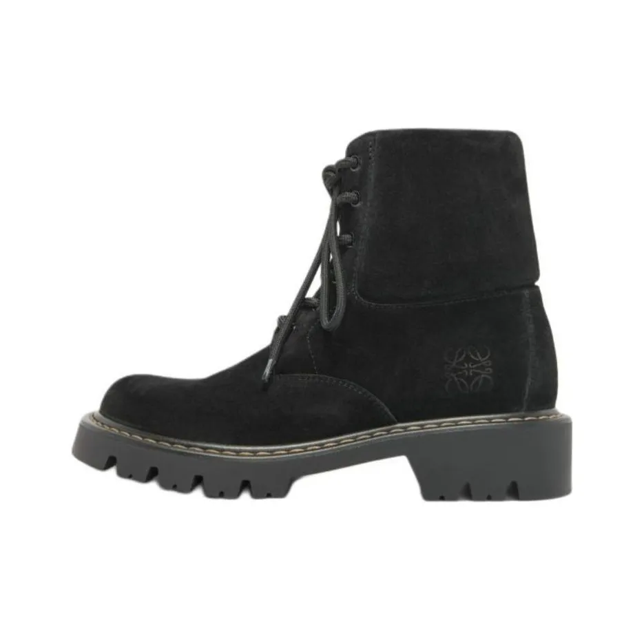 LOEWE Sierra Ankle Boots 3cm Men's Black