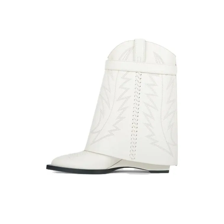 Givenchy Shark Lock Ankle Boots 6.1cm Women's Ecru