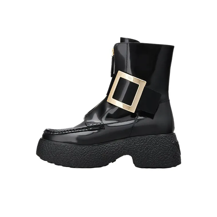 Roger Vivier Viv' Rangers Ankle Boots 4cm Women's Black