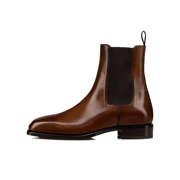 CL LUBOTING Short Chelsea Boots Men's Brown