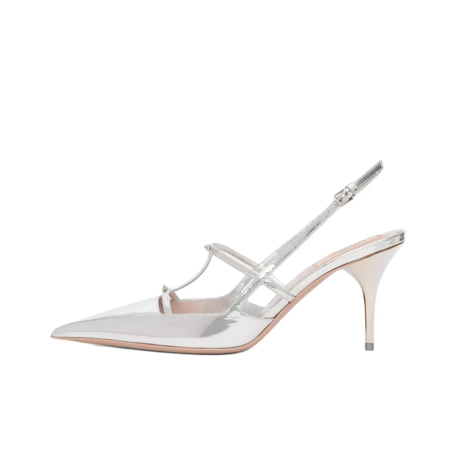 Valentino Garavani Rockstud Pointed Toe Slingback Pumps