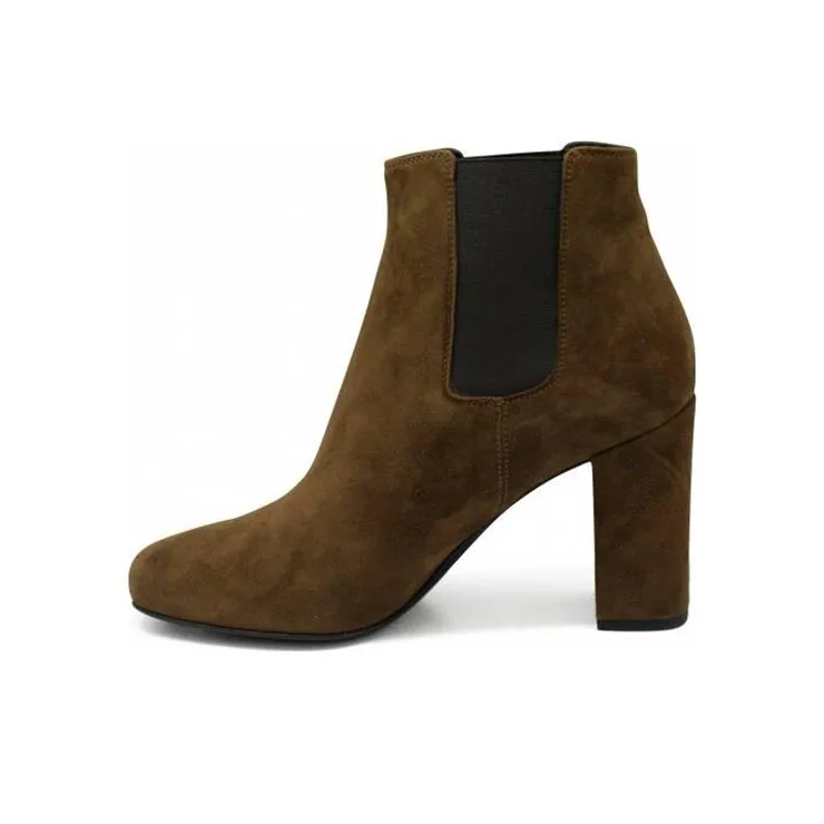 SAINT LAURENT Chelsea Boots Women's Olive Green
