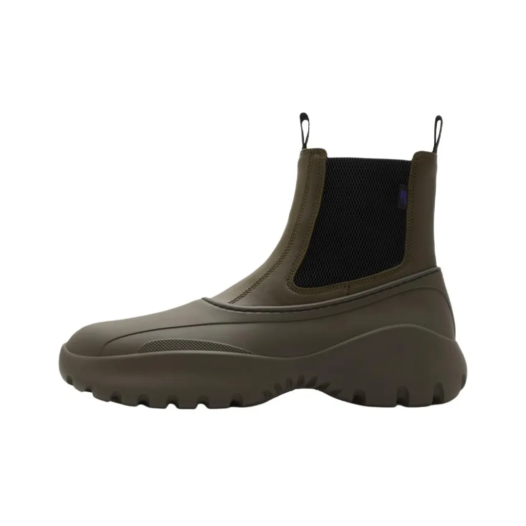 Burberry Scoot Short Chelsea Boots Men's Umber