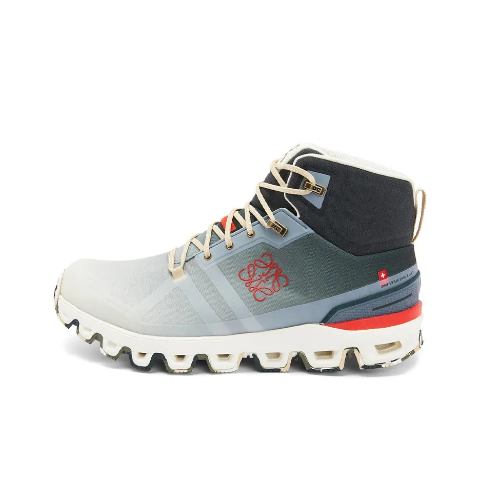 On x LOEWE Cloudrock Ankle Length Outdoor Boots Men's Gradient Gray