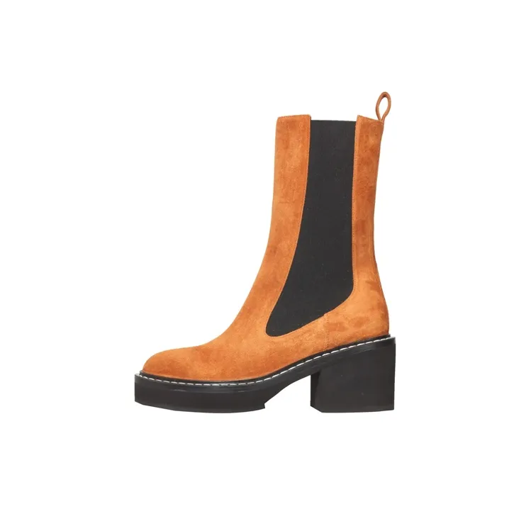 KHAITE Calgary Block Heel Boots Women's