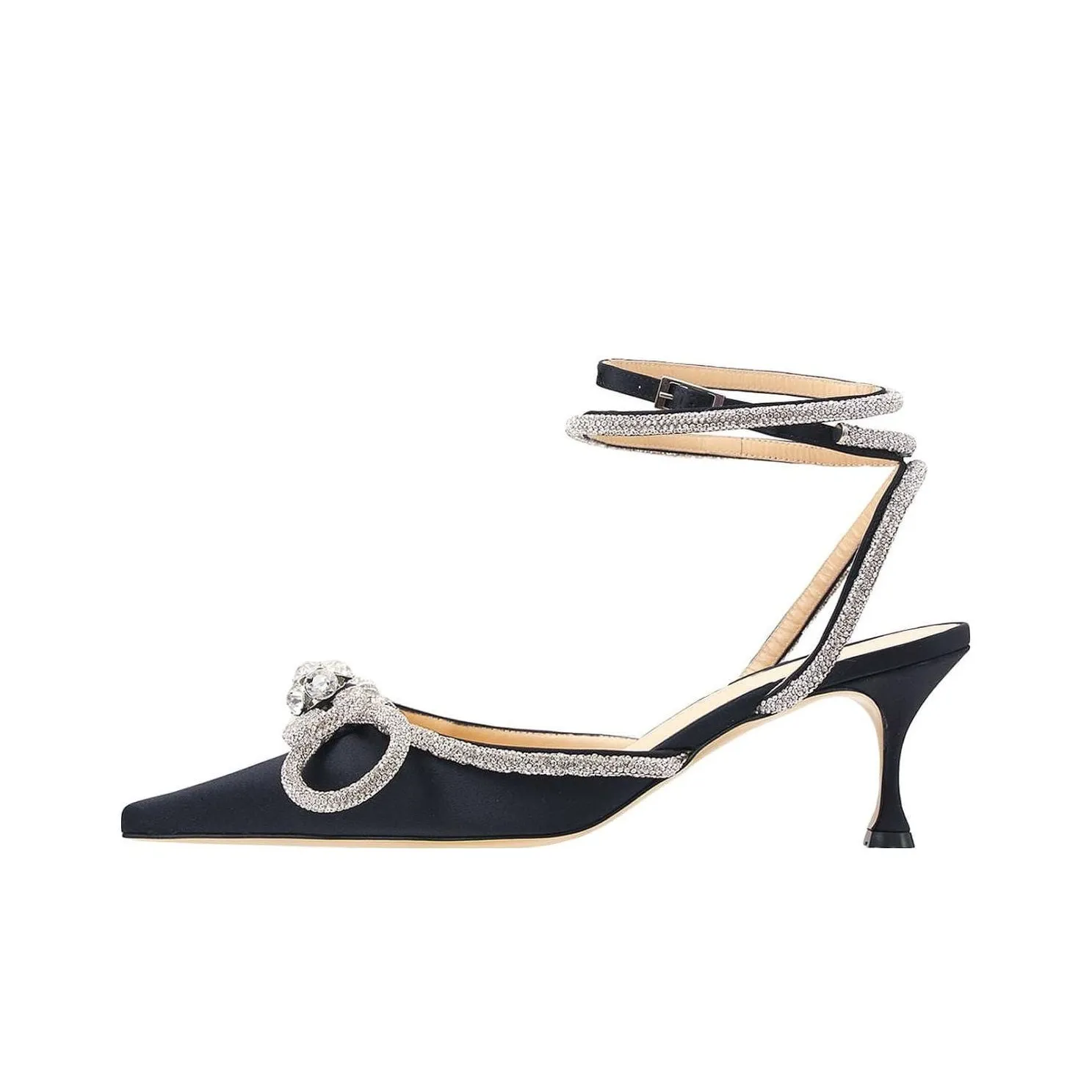 MACH & MACH Slingback Embellished Pointed Toe Pumps