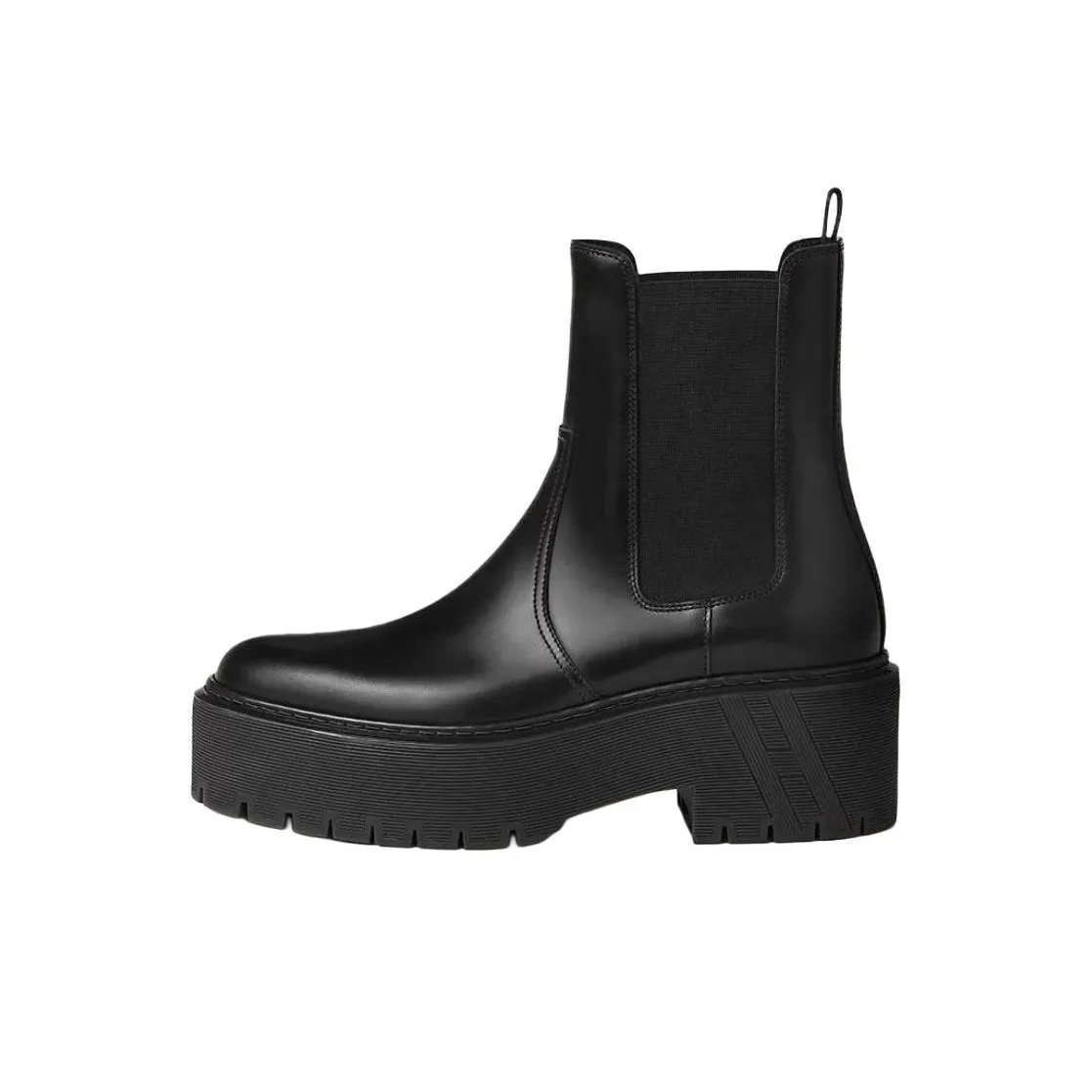 HERMES Harrow Short Chelsea Boots Women's Black