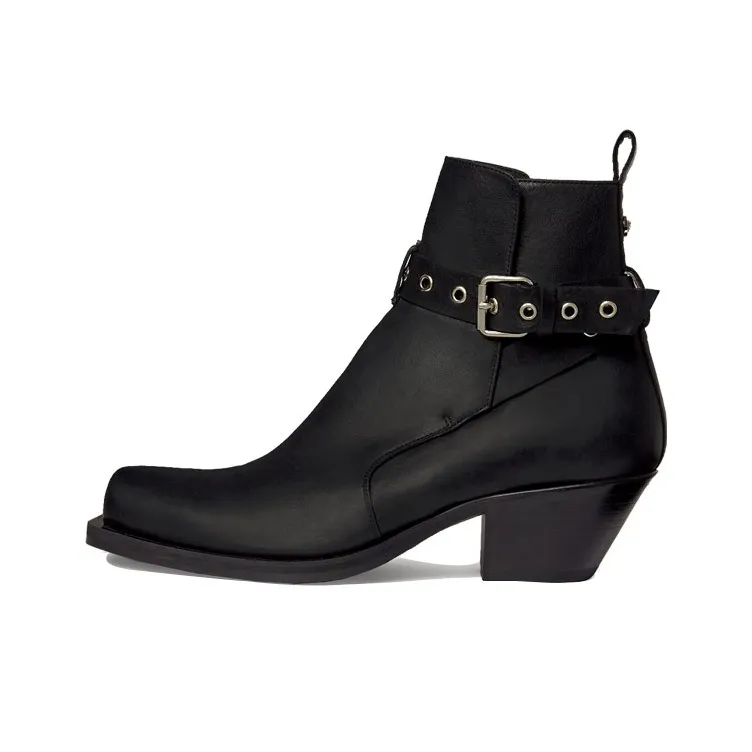 VERSACE Ankle Boots Men's Black