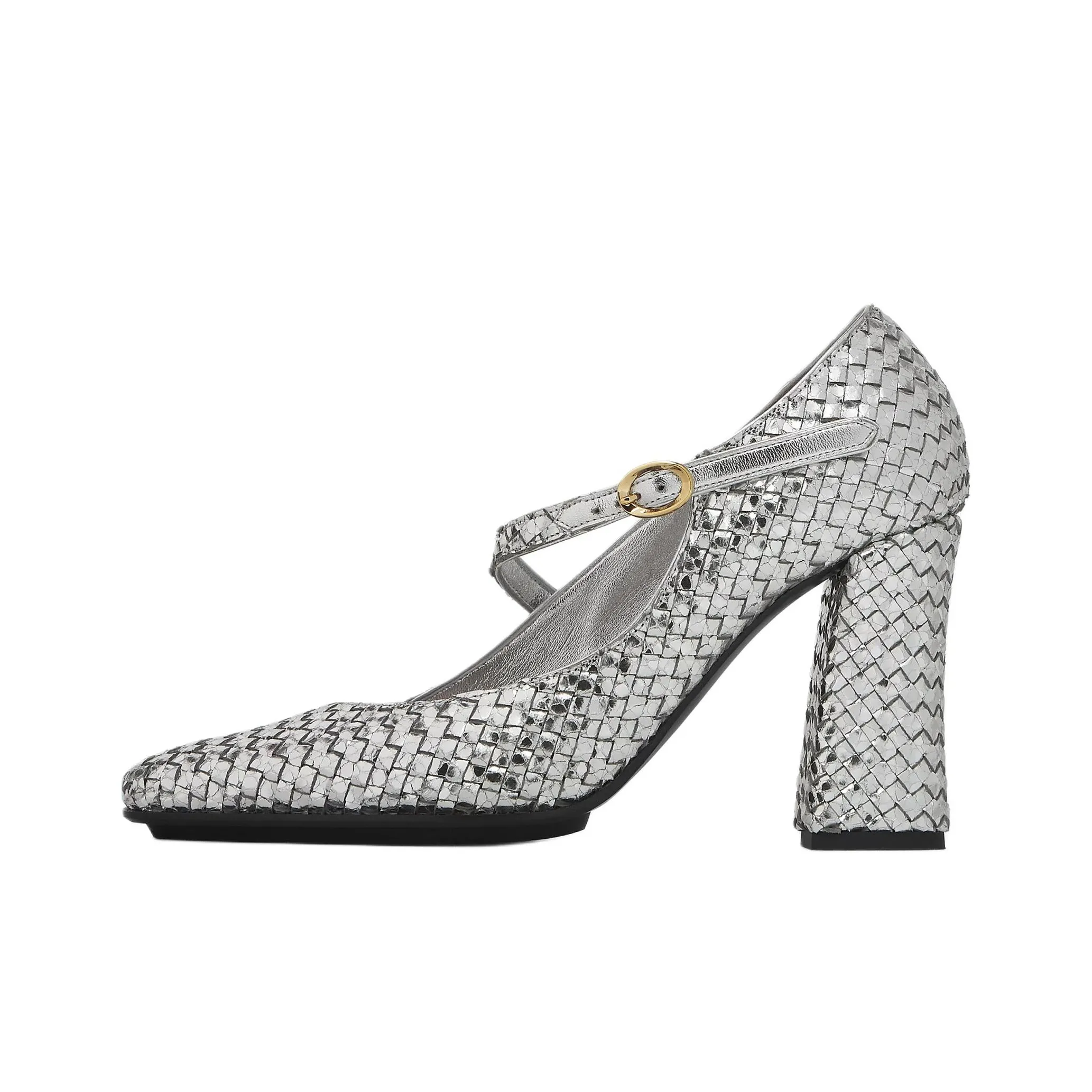 Bottega Veneta Step Square Toe Pumps