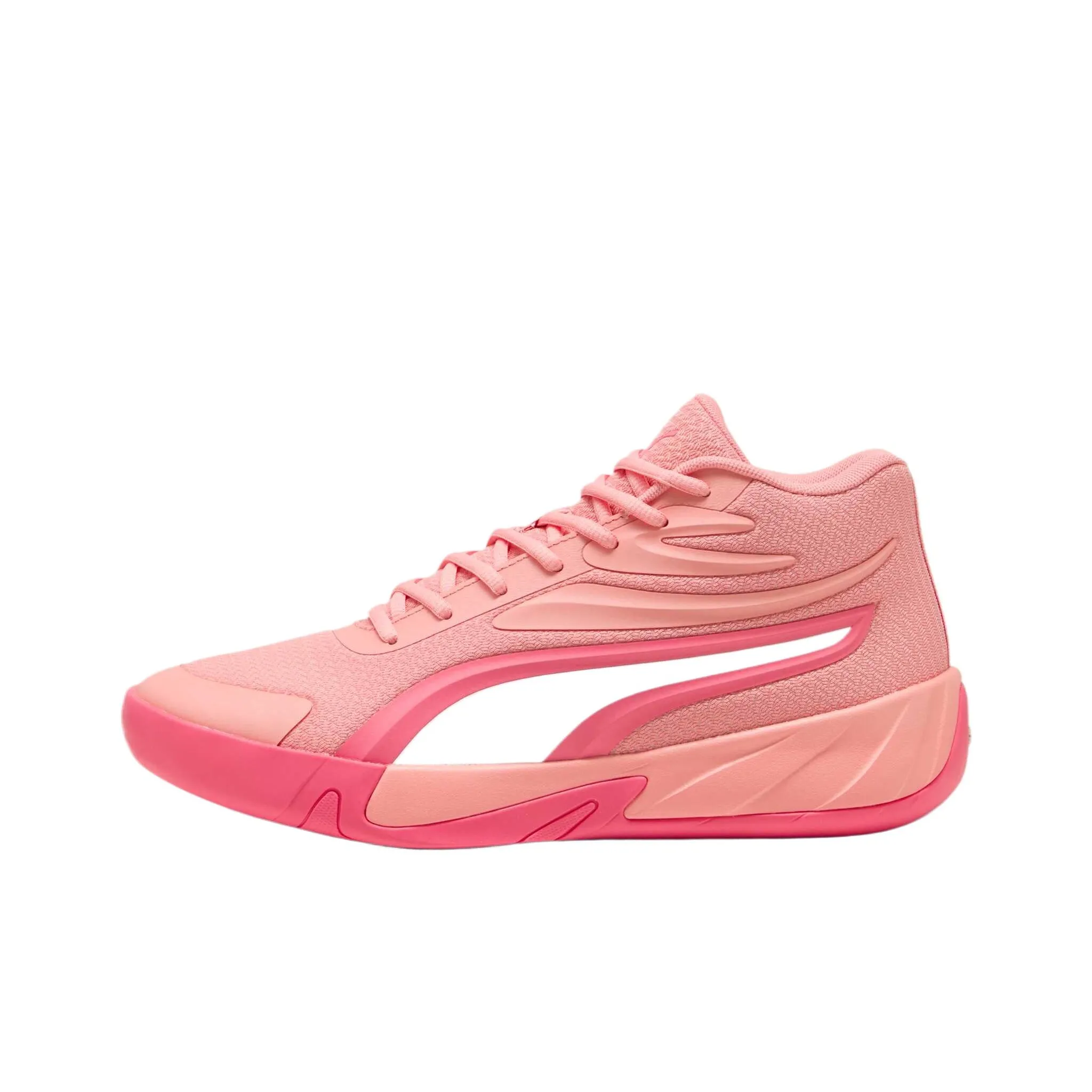 PUMA Slip-resistant Abrasion-resistant MID Баскетбольные кроссовки Unisex Pink
