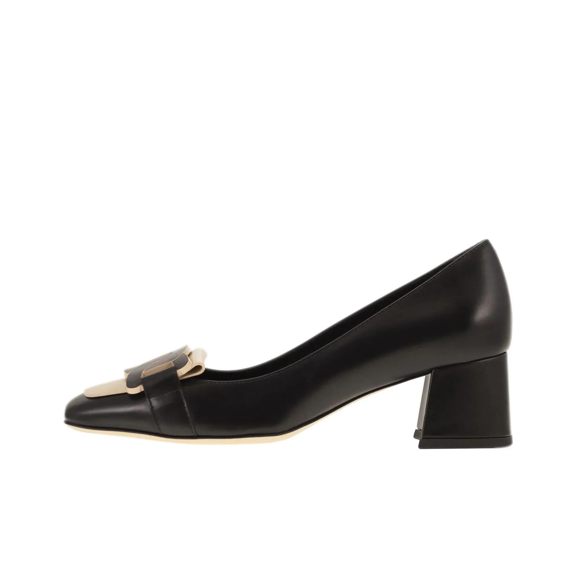 TOD'S Square Toe Block Heel Pumps