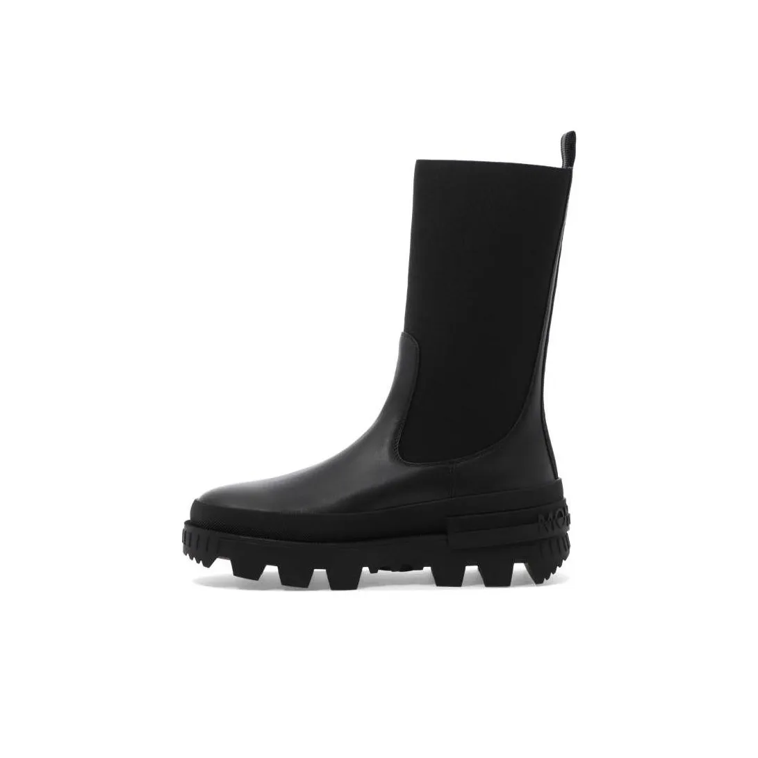 Moncler Logo Embossed Slip-On Boots Women's