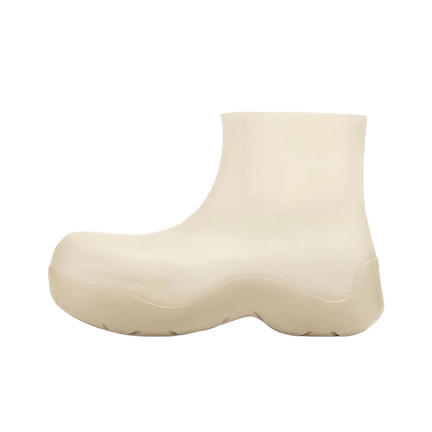 Bottega Veneta Puddle Rain Boots Ankle Boots Women's White